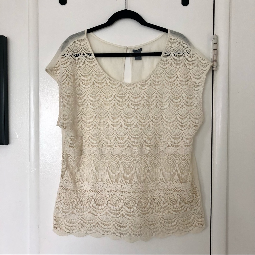 Aerie Lace Sleeveless Blouse
